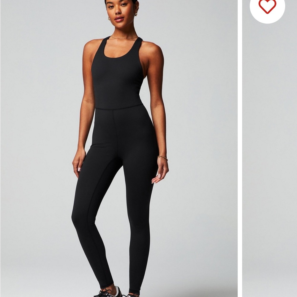 Fabletics Black XS Define PowerHold Jumpsuit NWOT